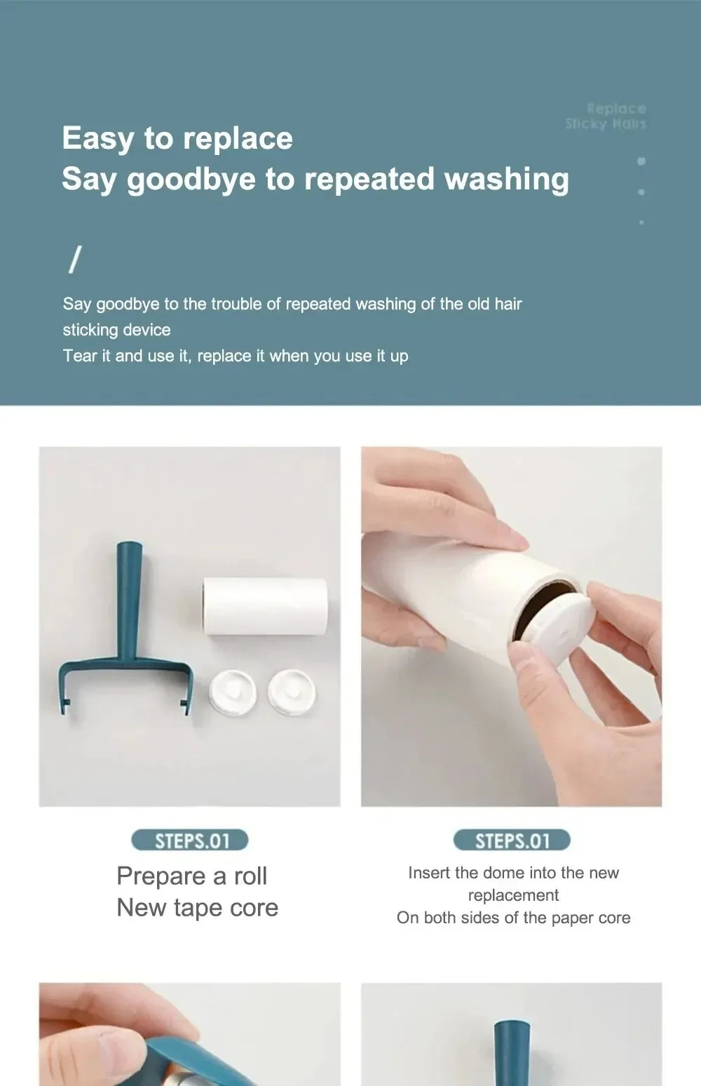 Sticky-paper Roller (Pet Hair Remover)